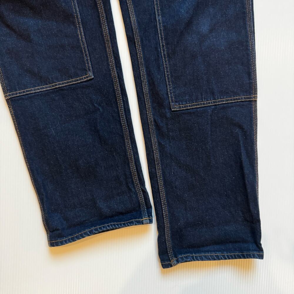 Banana Republic Straight Carpenter Jeans 35x36 Double Knee Utility Dark Big Tall - Picture 11 of 16